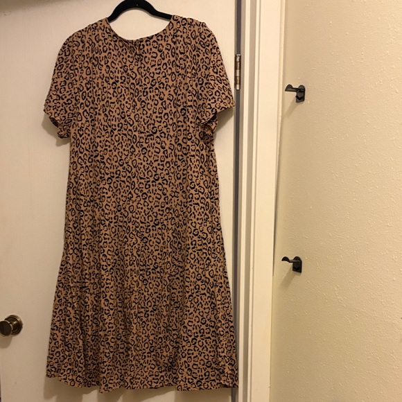 Leopard Print Aline Dress - Picture 3 of 5